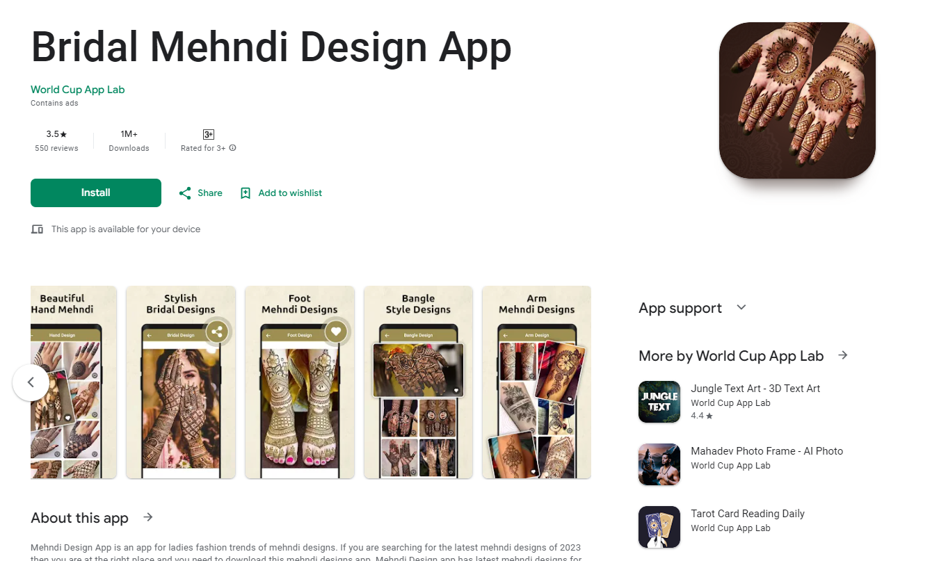 Bridal Mehndi Design App