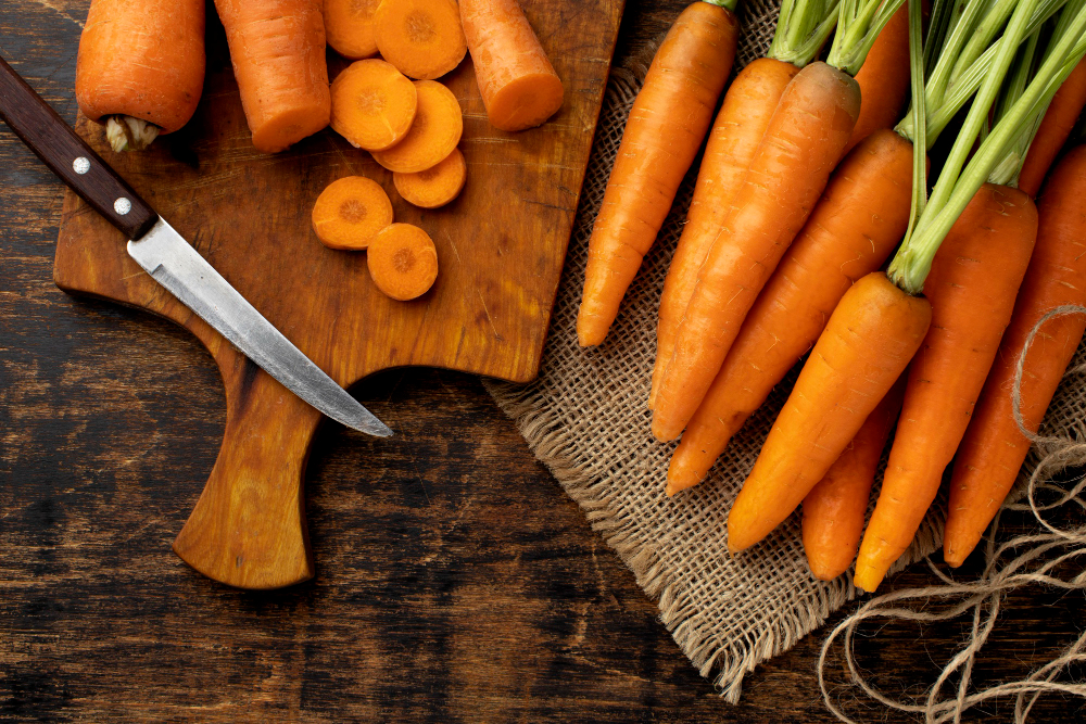 The health benefits of carrots for men are many.