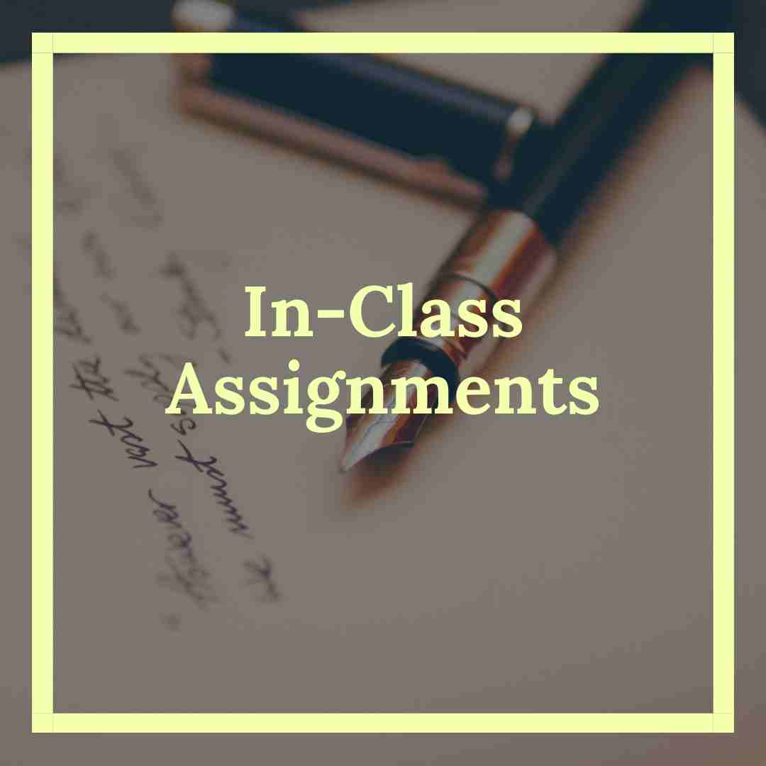 in-class assignments